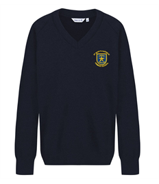 St Mary's Weston Knitted V Neck jumper