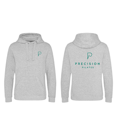 Precison Pilates Hoodie Heather Grey