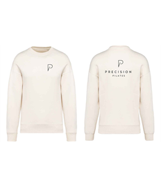 Precison Pilates: Oversized Ivory Organic Sweatshirt